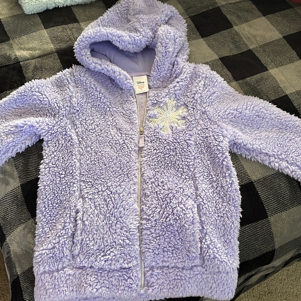 Purple zip up